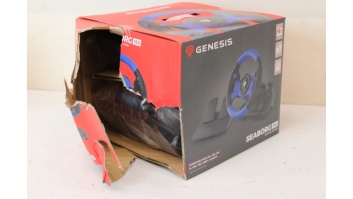 SALE OUT. Genesis Seaborg 350 driving wheel, Black/Blue, Wired | Genesis | Driving Wheel | Seaborg 350 | DAMAGED PACKAGING | Blue/Black | Game racing wheel