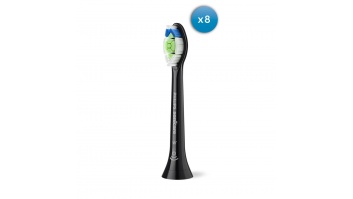 Philips Replacement brush heads | HX6068/88 Sonicare Optimal White | Heads | For adults | Number of brush heads included 8 | Black