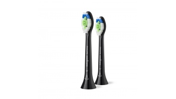Philips Replacement brush heads | HX6062/88 Sonicare Optimal White | Heads | For adults | Number of brush heads included 2 | Black