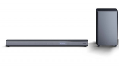 Sharp HT-SBW460 3.1 Soundbar with Wireless Subwoofer and Dolby Atmos for TV above 40", HDMI ARC/CEC, Bluetooth, 95cm, Black | Sharp | TV SoundBar with Wireless Subwoofer | HT-SBW460 | Black | No | USB port | Bluetooth | 440 W | Wireless connection