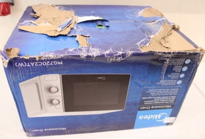 SALE OUT. Midea MG720C2AT Microwave oven with Grill, Microwave 700 W, Grill 1000 W, 20 L, White | Midea Microwave oven with Grill | MG720C2AT | Free standing | 20 L | 700 W | Grill | White | DAMAGED PACKAGING,DENT CORPUS AT THE BACK