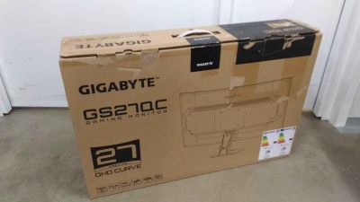 SALE OUT. Gigabyte Gaming Monitor GS27QC EU 27" VA, 1 ms, 250 cd/m², 170 Hz, HDMI ports quantity - 2, Black | Gigabyte Gaming Monitor | GS27QC EU | 27 " | VA | 170 Hz | 1 ms | 250 cd/m² | HDMI ports quantity 2 | Warranty 3 month(s) | USED, REFURBISHED, DA