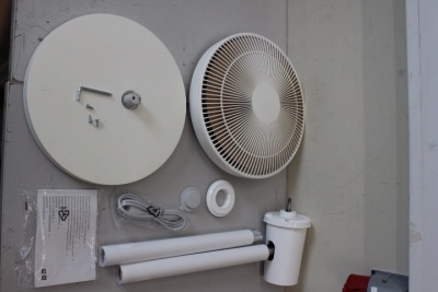 SALE OUT. Xiaomi Mi Smart Standing Fan 2 EU | Xiaomi Mi Smart Standing Fan | 2 | Stand Fan | USED, MISSING FAN GRILLE SCREW, DISASSEMBLED STAND PAD | White | Oscillation | 15 W