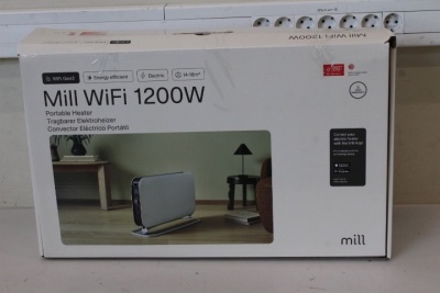 SALE OUT. Mill CO1200WIFI3 GEN3 Convection Heater, 1200W, LED display, white | Mill | Heater | CO1200WIFI3 GEN3 | Convection Heater | 1200 W | Number of power levels 3 | Suitable for rooms up to 14-18 m² | White | DEMO | N/A