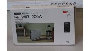 SALE OUT. Mill CO1200WIFI3 GEN3 Convection Heater, 1200W, LED display, white | Mill | Heater | CO1200WIFI3 GEN3 | Convection Heater | 1200 W | Number of power levels 3 | Suitable for rooms up to 14-18 m² | White | DEMO | N/A