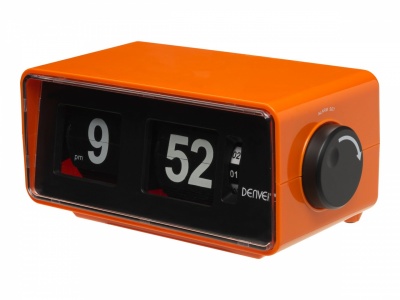 Denver CR-425 retro clock radio orange | Denver