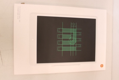 SALE OUT. Xiaomi Mi LCD Writing Tablet 13.5" | Xiaomi Mi LCD Writing Tablet | 13.5 " | LCD | USED | Black Board/Green Font | It has no memory - you write one page, then delete it completely with one button; The life of the button battery is about a year w