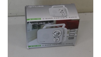 SALE OUT. Muse M-051RW Portable Radio | Muse Portable Radio | M-051RW | AUX in | White | DAMAGED PACKAGING