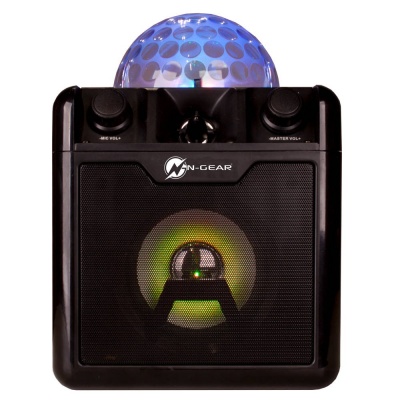N-Gear | Portable Bluetooth and Disco Karaoke Speaker | The Disco Block 410 | 50 W | Bluetooth | Black | Wireless connection