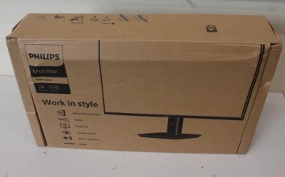 SALE OUT. Philips 24E1N1100A/00 23.8'' 16:9/1920x1080/250cd/m2/HDMI VGA DAMAGED PACKAGING | Philips | 24E1N1100A/00 | 24 " | IPS | 16:9 | 100 Hz | 4 ms | 1920 x 1080 pixels | 250 cd/m² | HDMI ports quantity 1 | Black | Warranty 36 month(s) | DAMAGED PACKA