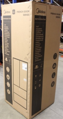 SALE OUT. Midea MERF402FIE02 Refrigerator, E, Freestanding, Multi-door, Height 178 cm, Fridge net 244L, Freezer net 147L, Stainless steel | Midea Refrigerator | MERF402FIE02 | Energy efficiency class E | Free standing | Combi | Height 178 cm | No Frost sy