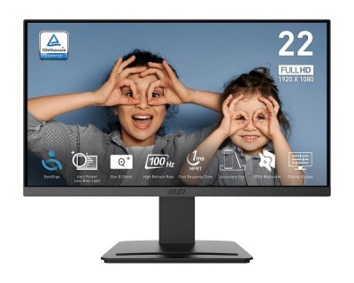 Monitor|MSI|PRO MP223 E2|21.45"|Business|Matte|Panel VA|1920x1080|16:9|100 Hz|1 ms|Colour Black|PROMP223E2