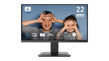 Monitor|MSI|PRO MP223 E2|21.45"|Business|Matte|Panel VA|1920x1080|16:9|100 Hz|1 ms|Colour Black|PROMP223E2