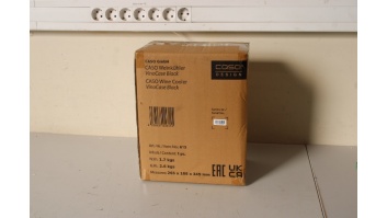 SALE OUT. Caso 00615 Wine Cooler VinoCase, For 1 bottle, LED display, Black | Caso | Wine Cooler | VinoCase | Black | USED, DAMAGED INNERT PACKAGING, SCRATCHED