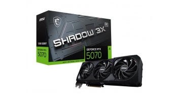Graphics Card|MSI|NVIDIA GeForce RTX 5070|12 GB|GDDR7|192 bit|PCIE 5.0 16x|Triple slot Fansink|RTX507012GSHADOW3XOC