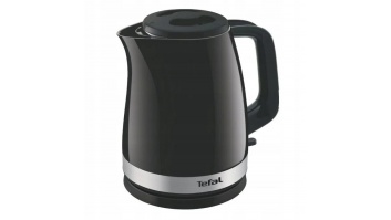 TEFAL Kettle | KO150F30 Delfini Vision | Electric | 2400 W | 1.5 L | Plastic | 360° rotational base | Black/Stainless steel