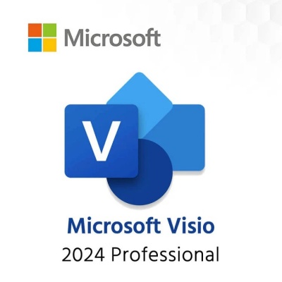 Microsoft® Visio® Professional 2024 All Languages Online Product Key License 1 License Downloadable ESD NR | Microsoft