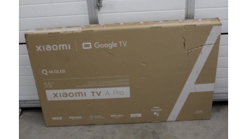 Xiaomi | QLED TV A Pro 2025 | 55'' | Smart TV | Google TV | 4K UHD | Black | USED, STICKER ON SCREEN, ACTIVATED OS, MISSING REMOTE
