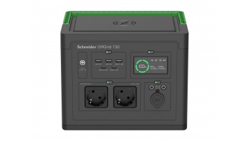 APC OffGrid Portable Power Station 730, 738Wh Lithium-ion, LCD, 2 CEE 7/3 Schuko outlets, Sinewave, 3 USB-A, 2 USB-C, Wireless Charger