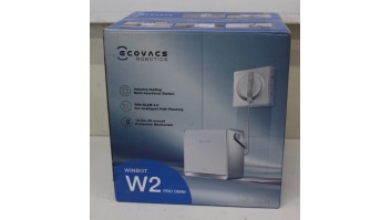 SALE OUT. Ecovacs Window cleaning robot WINBOT W2 PRO OMNI, Auto-Spray, Intelligent steady climbing, Edge cleaning mode, WIN-SLAM 4.0, White | Ecovacs WINBOT W2 PRO OMNI | Corded | 5500 Pa | White | USED, DIRTY