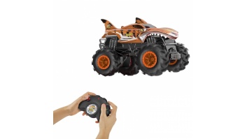 Mattel Hot Wheels Monster Trucks Zdalnie sterowana ciężarówka Tiger Shark | Mattel