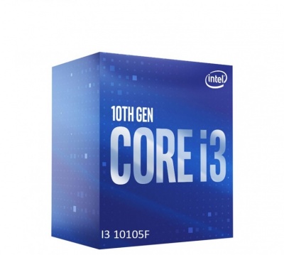 Intel i3-10105F 3.7 GHz LGA1200 Processor threads 8 Intel Core i3 Processor cores 4