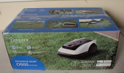 SALE OUT. Ecovacs GOAT O500 Panorama Lawn Mower, Robot, Up to 500 m², Al camera navigation, SmartEdge, White | Ecovacs | Lawn Mower GOAT O500 Panorama | DAMAGED PACKAGING, USED,DIRTY, SCRATCHED