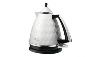 Delonghi | Kettle | KBJ2001W | Standard | 2000 W | 1.7 L | Plastic | 360° rotational base | White