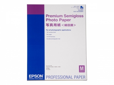 Epson Premium Semigloss Photo Paper, 25 Sheets | 250 g/m² | A2 | Photo Paper