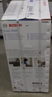 SALE OUT. Bosch Cool 2000 Mobile Air Conditioner, 2.6 kW, For rooms up to 35 m², White | Bosch Mobile Air Conditioner | Cool 2000 | Suitable for rooms up to 88 m³ | White | DAMAGED PACKAGING