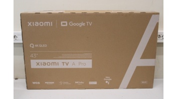 Xiaomi | QLED TV A Pro 2025 | 43'' | Smart TV | Google TV | 4K UHD | Black | USED, MISSING: TV BAG, BATTERIES, MANUALS AND SCREWS