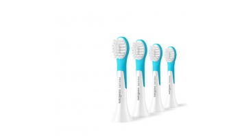 Philips Toothbrush Heads | HX6034/90 Sonicare For Kids3+ | Heads | For children | Number of brush heads included 4 | White/Blue