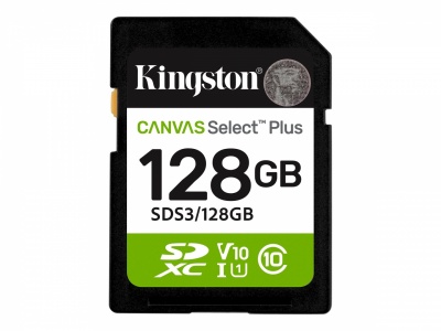 Kingston 128GB SD Select Plus, UHS-I, V10