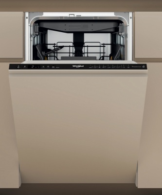 Whirlpool WH6IC11BS7LA0 Dishwasher, Built-in, C, Width 45 cm, 9 place settings, Black