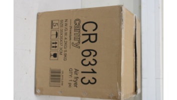 SALE OUT. Camry CR 6313 Airfryer Oven, 12 programs, Capacity 5l, White | Camry Airfryer Oven | CR 6313 | Power 2000 W | Capacity 5 L | Convection | White | UNPACKED, SCRATCHES ON TOP