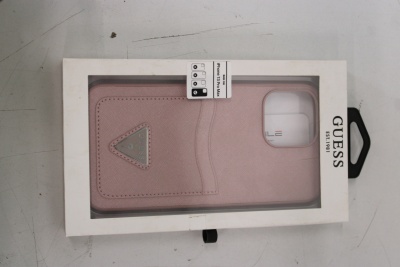 SALE OUT. Guess GUHCP13XPSATPP iPhone 13 Pro Max 6,7" różowy/pink hardcase SaffianoTriangle Logo Cardslot DIRTY PACKAGING | GUESS DIRTY PACKAGING