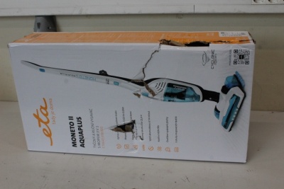 SALE OUT. ETA ETA645390000 Moneto II Aqua Plus Vacuum Cleaner, Handstick, Cordless, Operating time 50 min, White/Blue | ETA Vacuum Cleaner | ETA645390000 Moneto II Aqua Plus | Cordless operating | Handstick 3in1 | Washing function | N/A W | 21.6 V | Opera