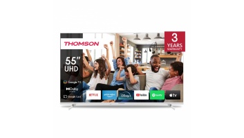 TV Set|THOMSON|55"|4K/Smart|QLED|3840x2160|Google TV|White|55UG4S14W