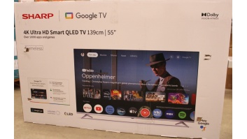 Sharp 55GP6260E | 55" (139cm) | Smart TV | Google TV | 4K UHD QLED | DAMAGED PACKAGING, UNPACKED, UNPACKED ACCESSORIES