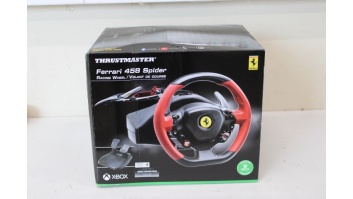 SALE OUT. Thrustmaster Steering Wheel Ferrari 458 Spider Racing Wheel, Black/Red | Thrustmaster | Steering Wheel Ferrari 458 Spider Racing Wheel | DAMAGED PACKAGING | Black/Red