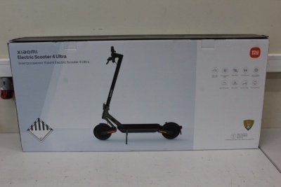 SALE OUT. Xiaomi Electric Scooter 4 Ultra EU | Xiaomi Electric Scooter 4 Ultra EU | 500 W | 25 km/h | 10 " | 6 month(s) | DEMO, MISSING INNER PACKAGING