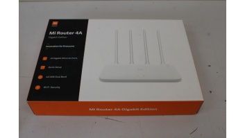 SALE OUT. Xiaomi Mi Router 4A Giga Version, White | Xiaomi Mi Router 4A Giga Version | 802.11ac | 300 + 867 Mbit/s | 10/100/1000 Mbit/s | Ethernet LAN (RJ-45) ports 2 | MU-MiMO Yes | Antenna type 4 External Antennas | 3 month(s) | USED, MISSING MANUALS