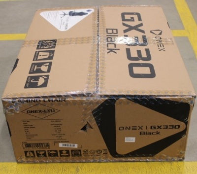 SALE OUT. ONEX GX330 Series Gaming Chair - Black | Onex PVC; Nylon caster; Metal | Onex | Gaming chairs | GX330 Series | Black | DAMAGED PACKAGING