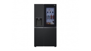 LG GSGV81EPLL Refrigerator, Free-standing, Side by Side, E, Height 1.79 m, Net fridge 416 L, Net freezer 219 L, Black