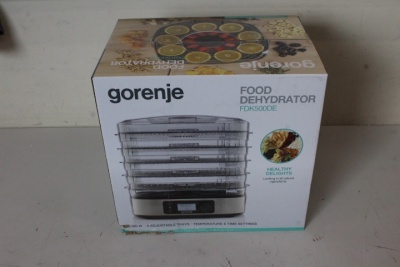 SALE OUT. Gorenje FDK500DE Food Dryer, 380W, 5 drying plates, Stainless steel | Gorenje Food Dryer | FDK500DE | Power 380 W | Number of trays 5 | Temperature control | Integrated timer | Stainless steel | DAMAGED PACKAGING