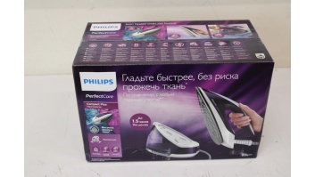 SALE OUT. DAMAGED PACKAGING Philips Ironing System GC7933/30 PerfectCare Compact Plus Philips 2400 W 1.5 L 6.5 bar Auto power off Vertical steam function Calc-clean function Purple DAMAGED PACKAGING