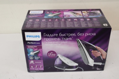 SALE OUT. DAMAGED PACKAGING Philips Ironing System GC7933/30 PerfectCare Compact Plus Philips 2400 W 1.5 L 6.5 bar Auto power off Vertical steam function Calc-clean function Purple DAMAGED PACKAGING