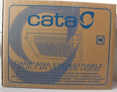SALE OUT. CATA CAMPANA Hood FK SLIM 6000 WH, B, Width 60 cm, Max 162 m³/h, LED, White | CATA Hood | FK SLIM 6000 WH | Conventional | Energy efficiency class B | Width 60 cm | 162 m³/h | Mechanical | LED | White | UNPACKED