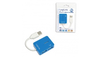 Logilink | USB 2.0 Hub 4-Port, Smile, Blue