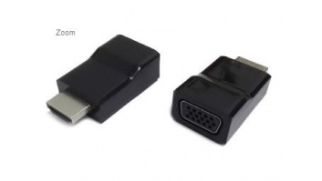 Gembird | HDMI to VGA adapter, single port | Black | HDMI | VGA